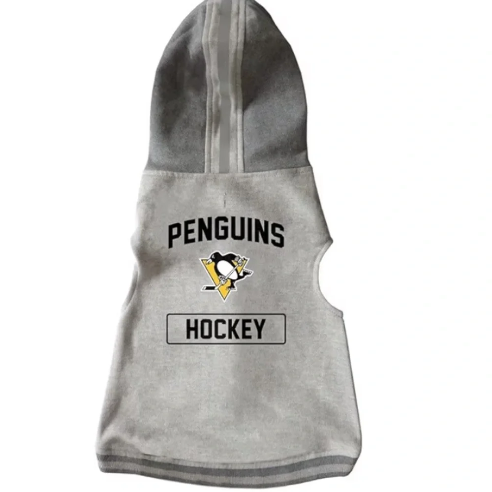 Pittsburgh penguins Hooded pet sweatshirt Little Earth tea cup Dog NEW NHL
